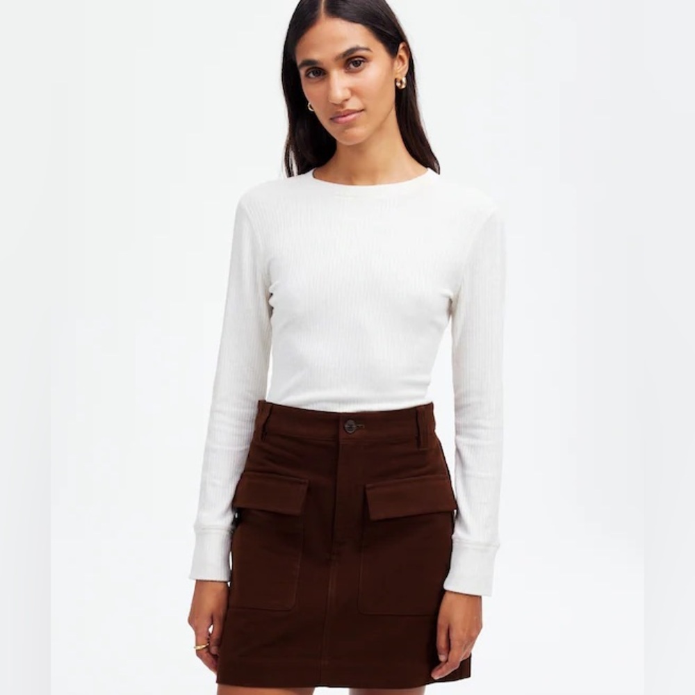 Madewell Utility Mini Skirt in Moleskin